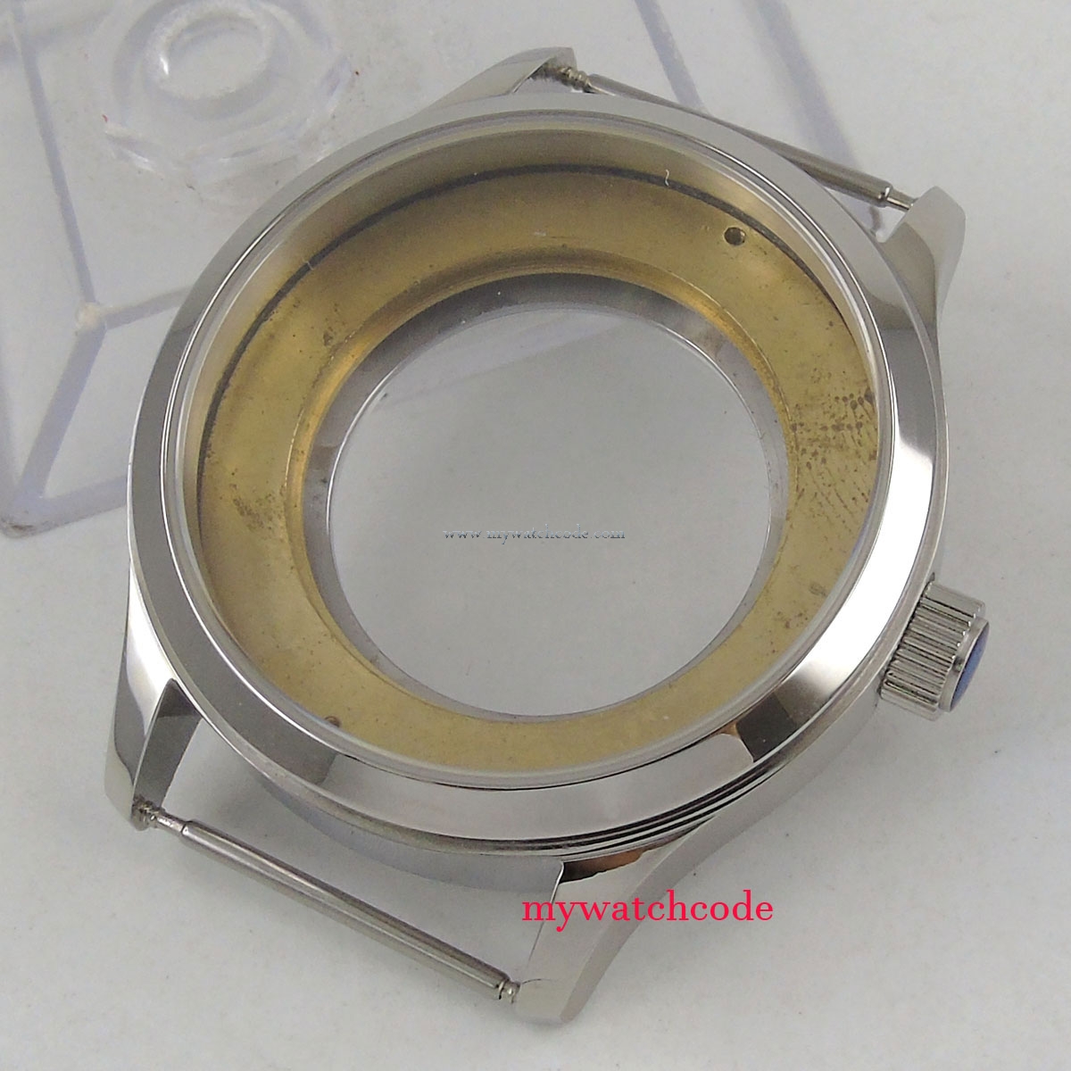 Sapphire Crystal Polished 42mm 316L Stainless Steel Watch Case Fit For ETA 2824 2836 Automatic Movement C20 Watch Case