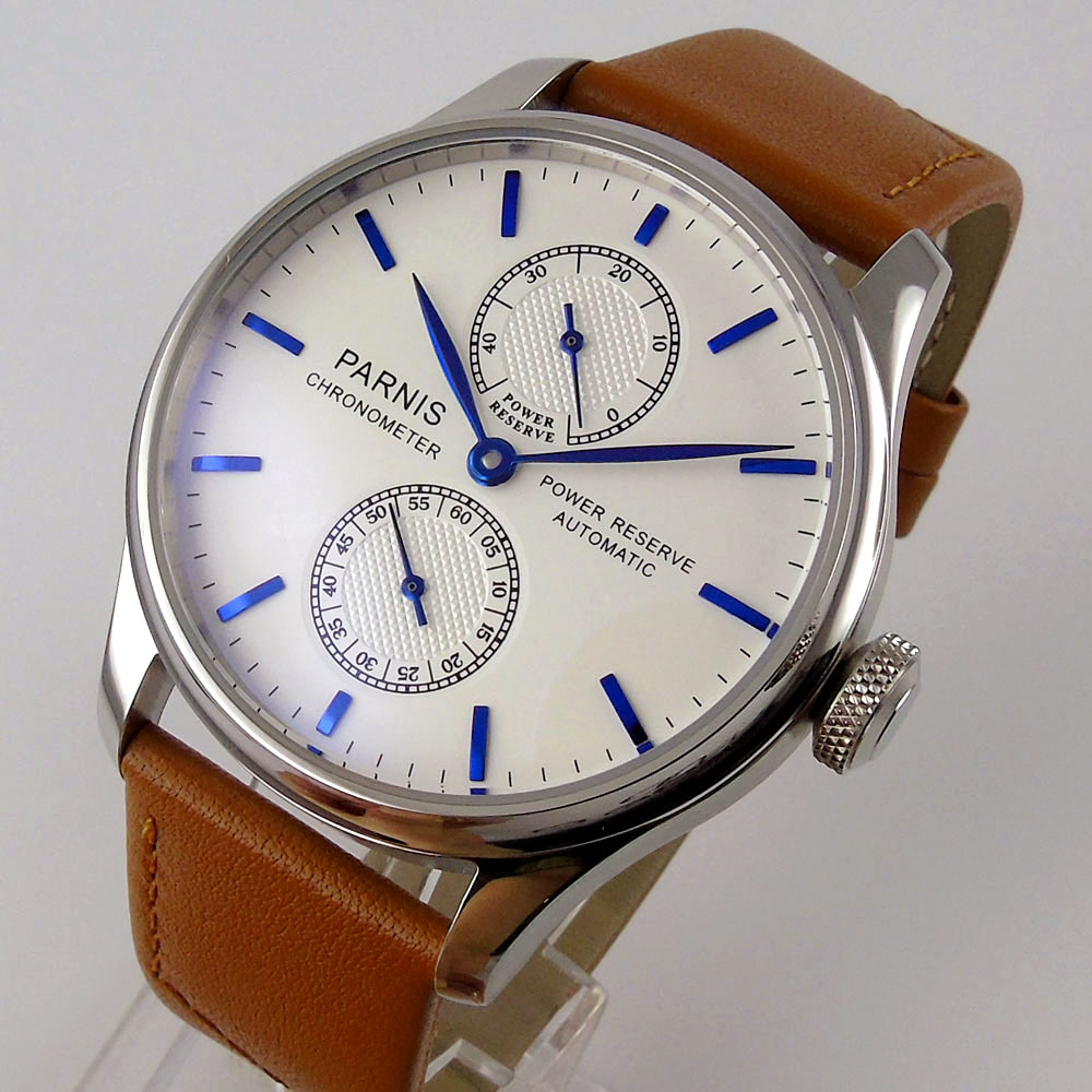 Parnis power reserve watch hotsell